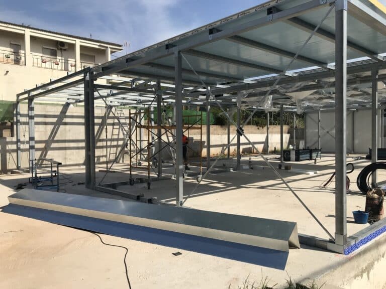 Vivienda construida con estructura de acero