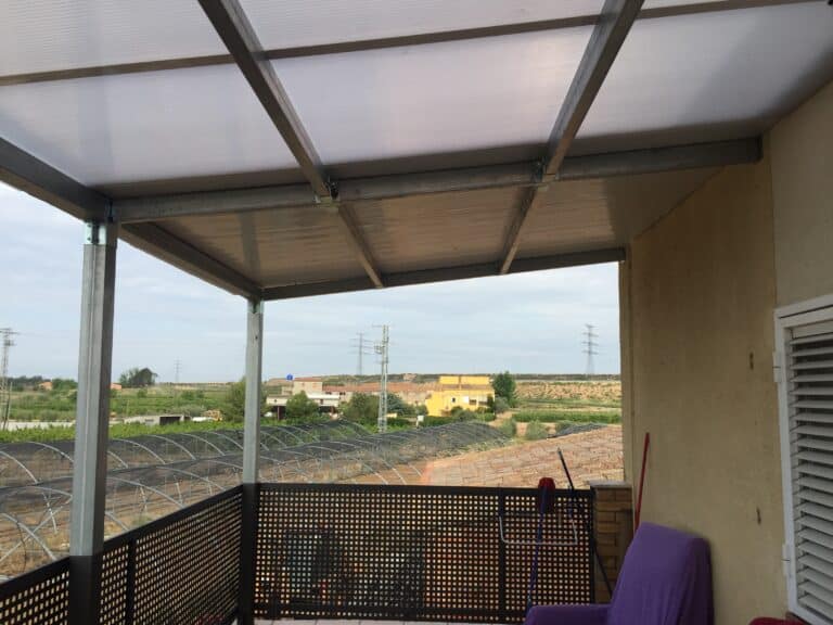 Veranda mit starmodul-konstruktion.