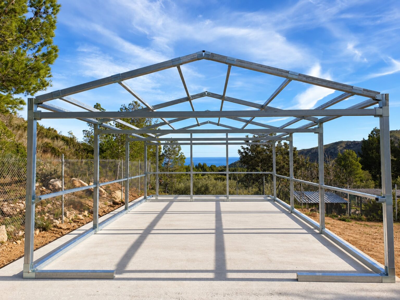Estructura metalica atornillada starmodul vistas mar