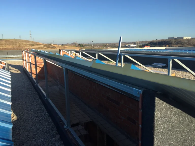 Estructures per a panells solars 31 Estructura de tub starmodul per a plaques solars sobre coberta plana – vista 5