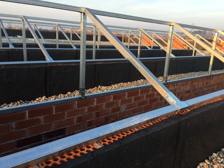 Estructures per a panells solars 25 Estructura de tub starmodul per a plaques solars sobre coberta plana – una altra vista