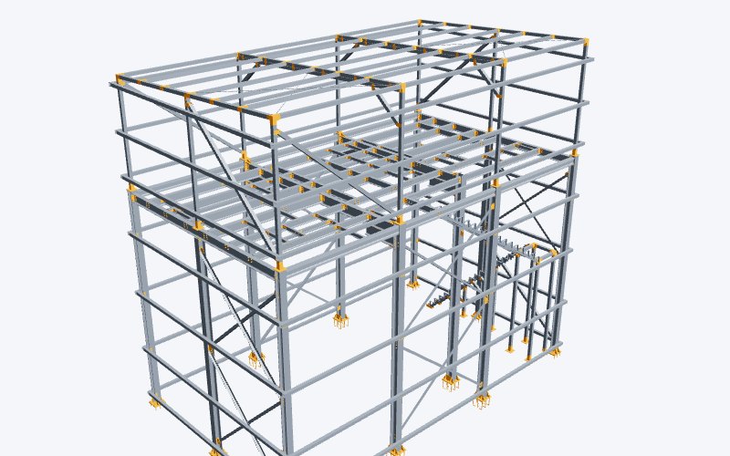 Nave gava 3d estructura