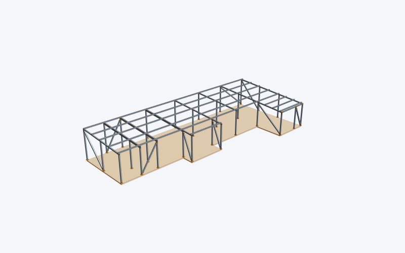 Vivienda 3d casa una planta albacete estructura